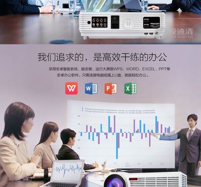 投迪清TDQ-90 LED智能家用商务教学投影机
